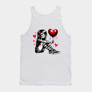 Goth girl heart Tank Top